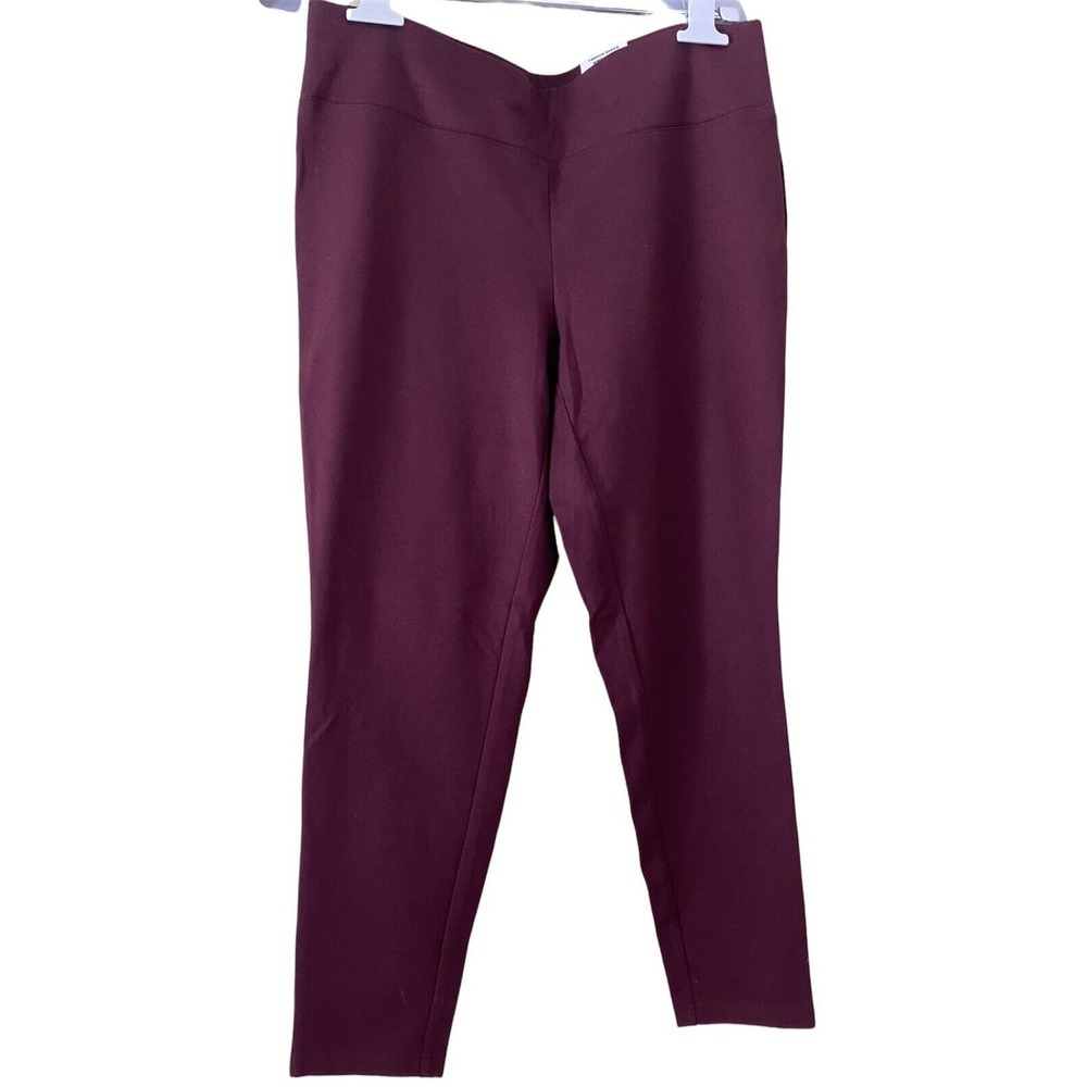 INC International Concepts PORT Wine Pull-On Curvy Skinny Leg Leggings pants - Picture 7 of 8
